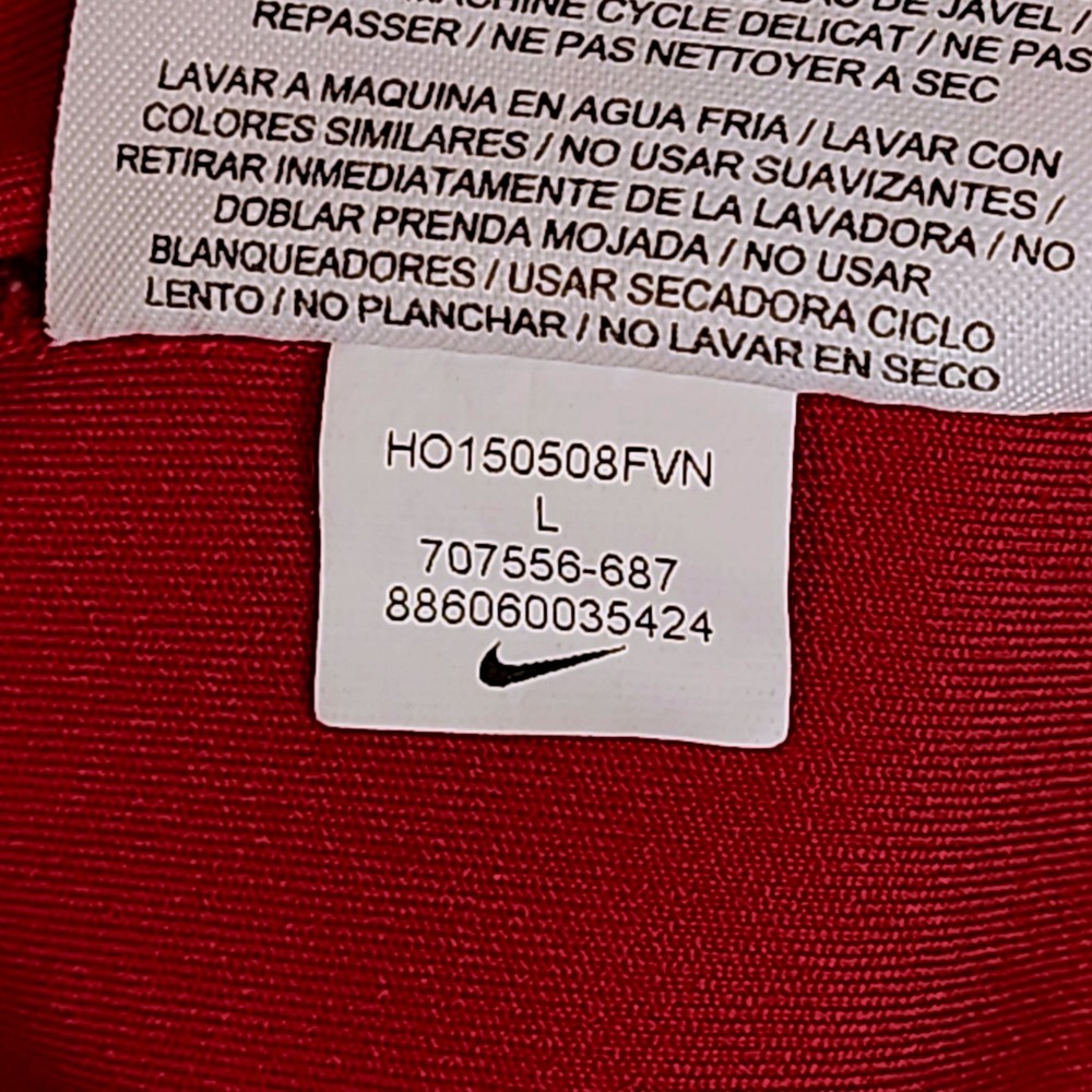 Nike Dri-FIT Long Sleeve Active Shirt Red Camo Boys Large Outdoor Activewear - Picture 8 of 8